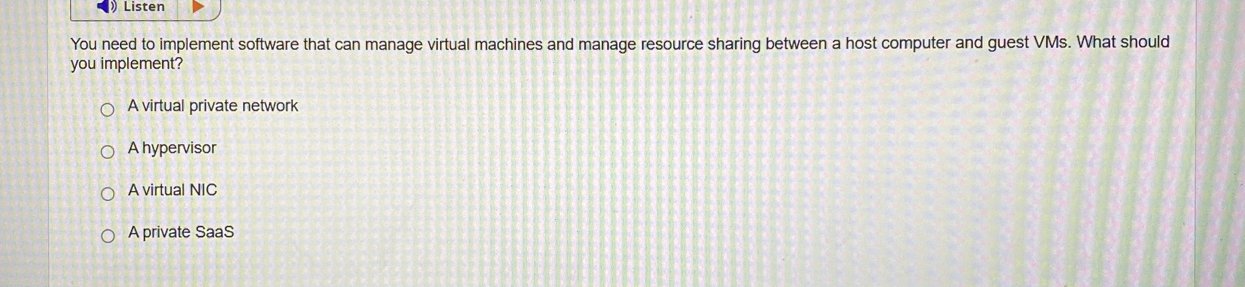 You need to implement software that can manage