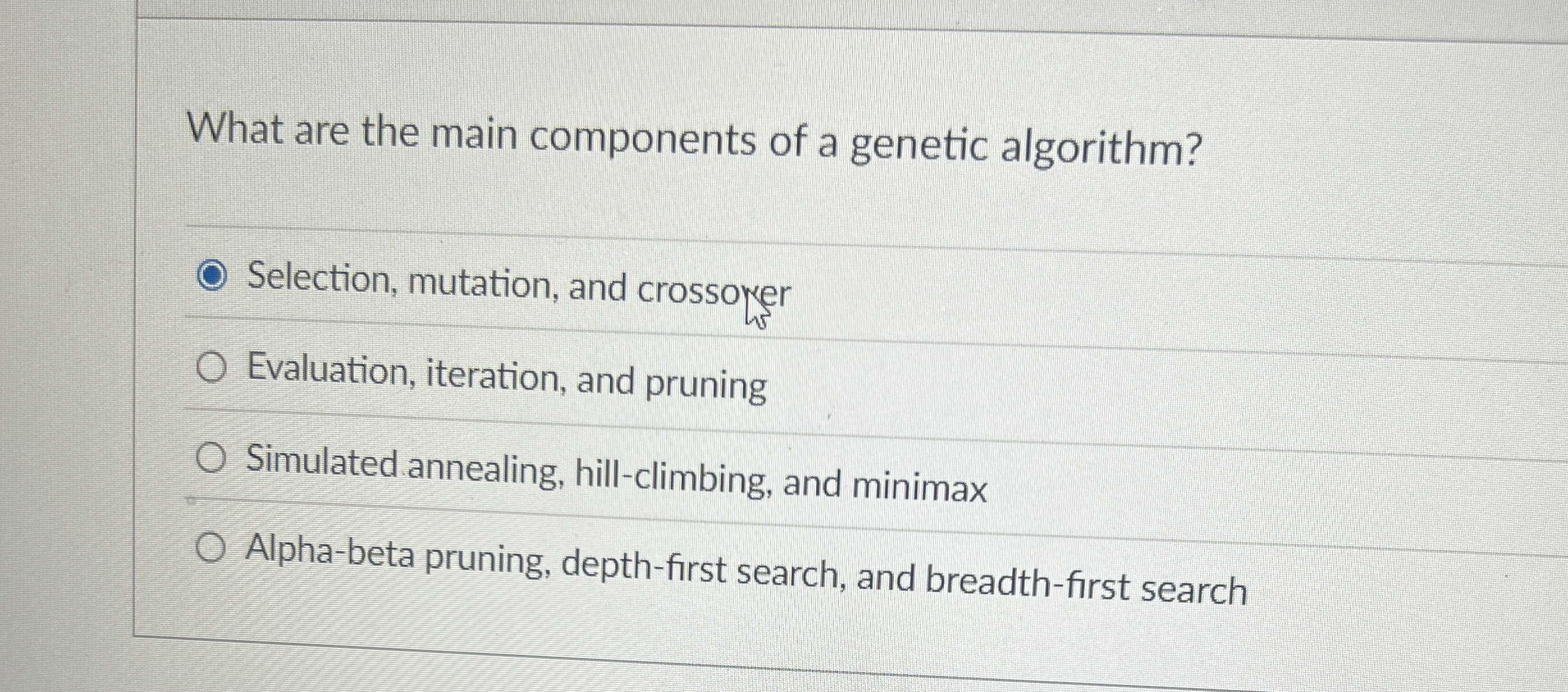 What are the main components of a genetic