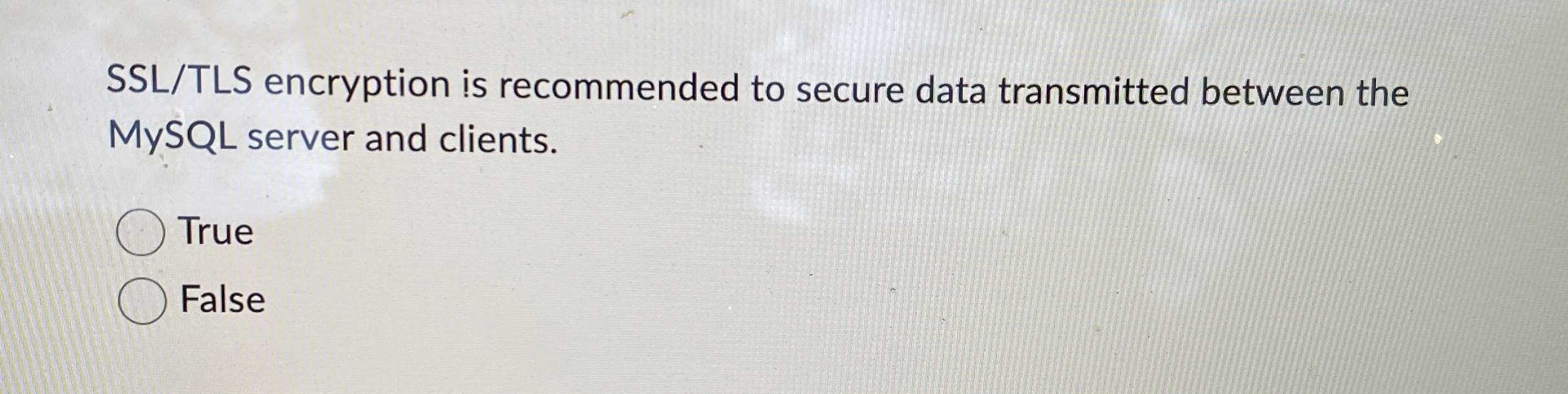 SSL / TLS encryption is recommended to secure