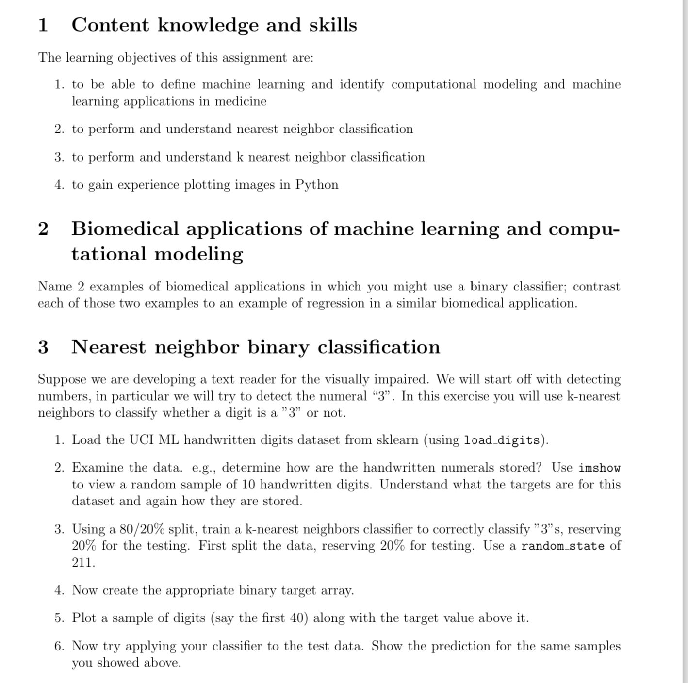2 Biomedical applications of machine learning and