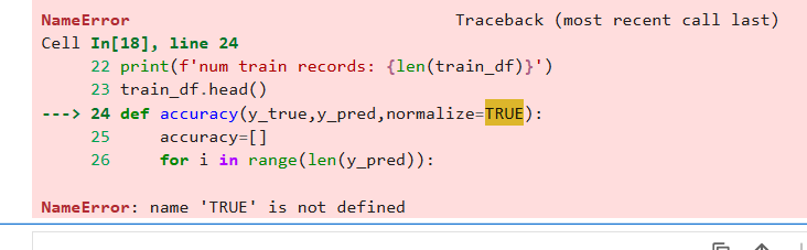 How to fix this error: ` ` ` NameError Traceback