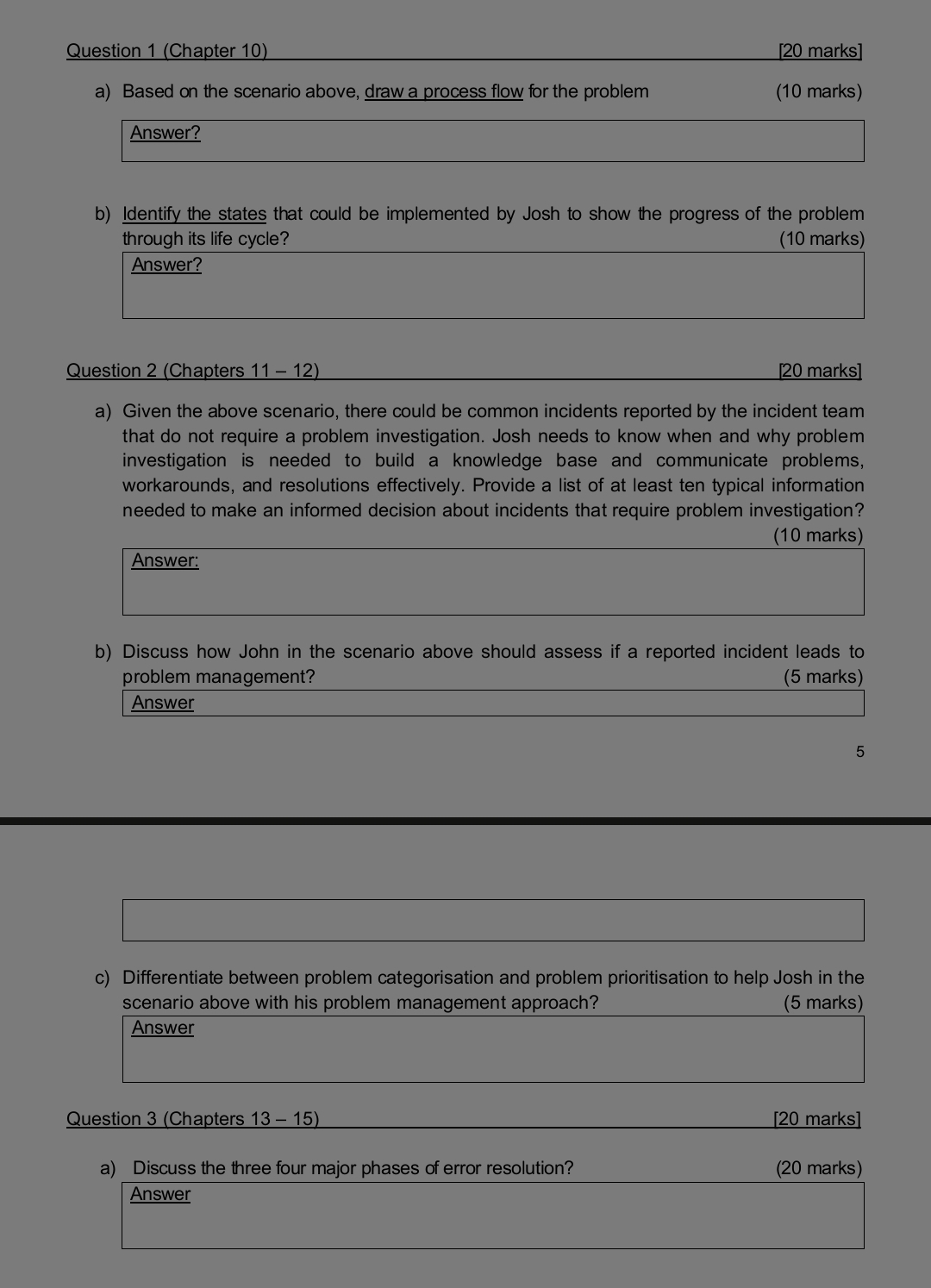 Question 1 ( Chapter 1 0 ) a ) Based on the