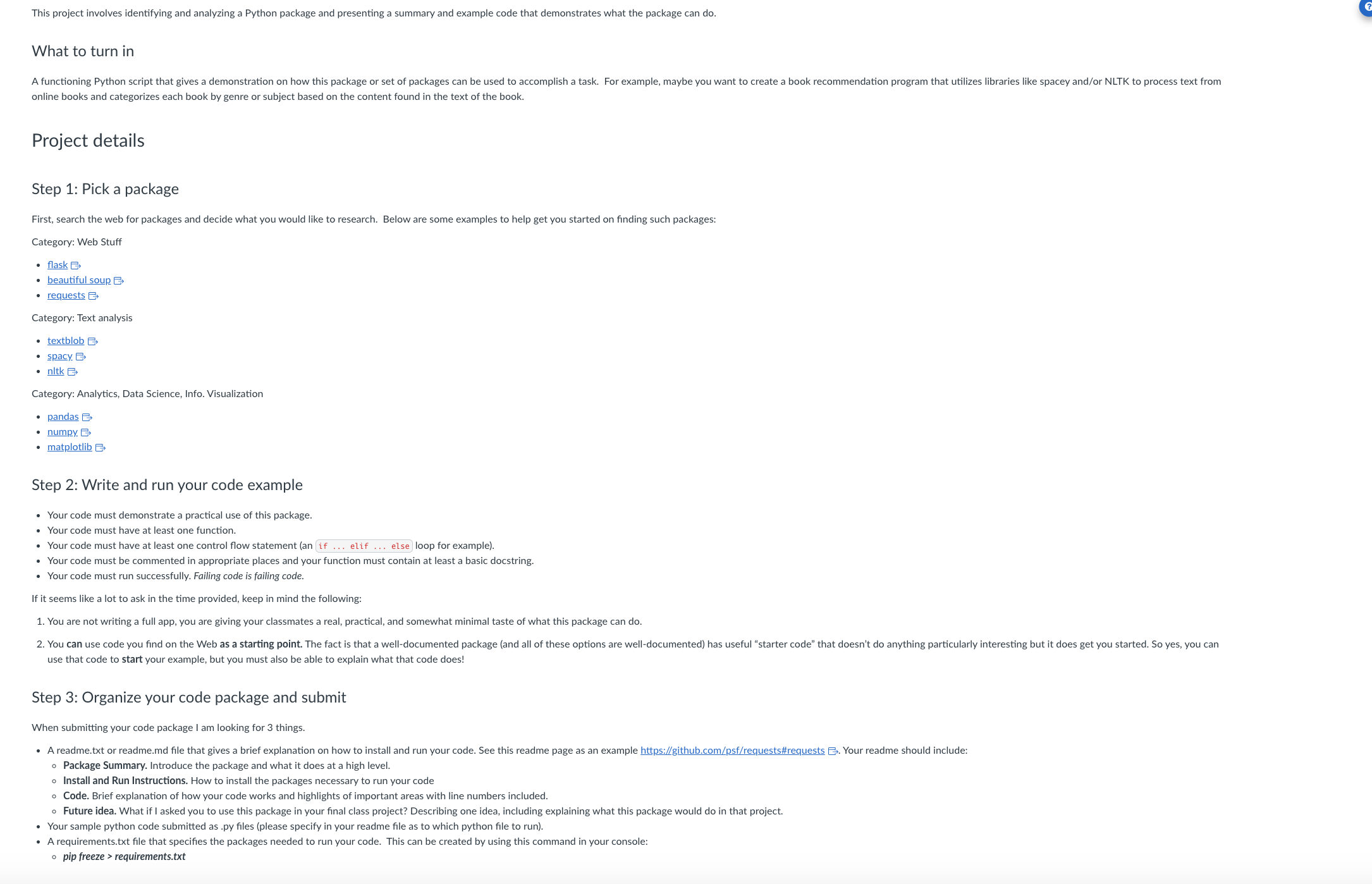 This project involves identifying and analyzing a