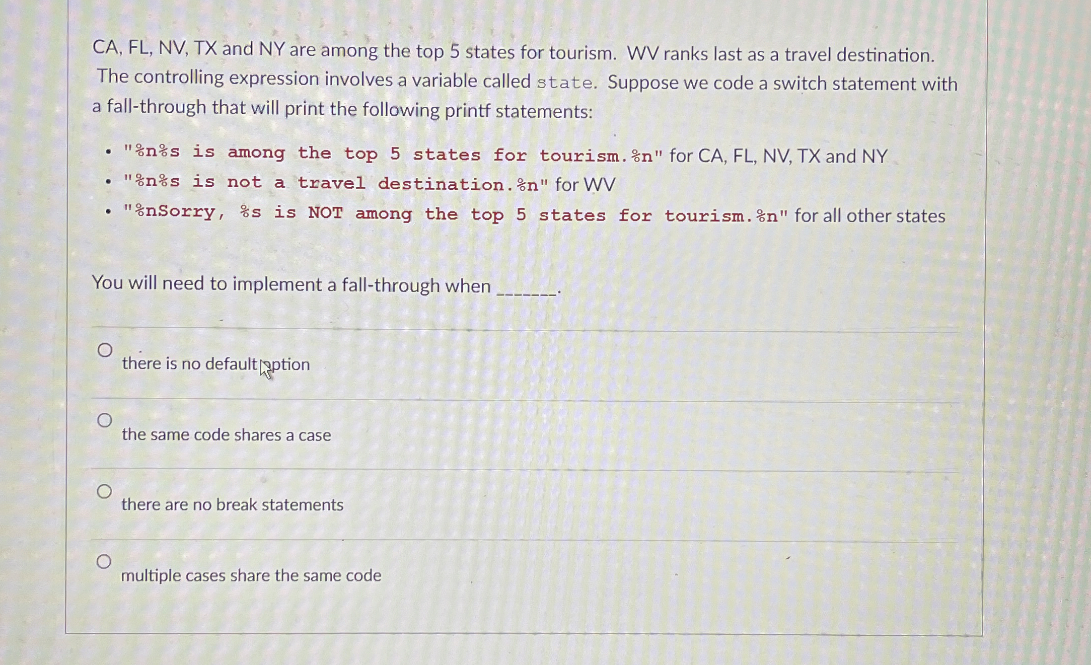 CA , FL , NV , TX and NY are among the top 5