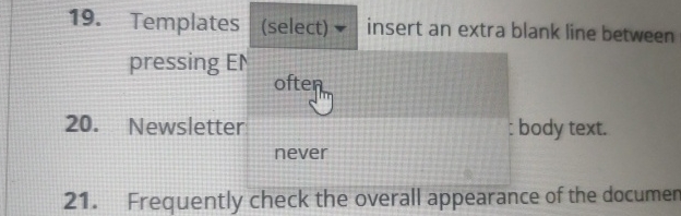 Templates insert an extra blank line between