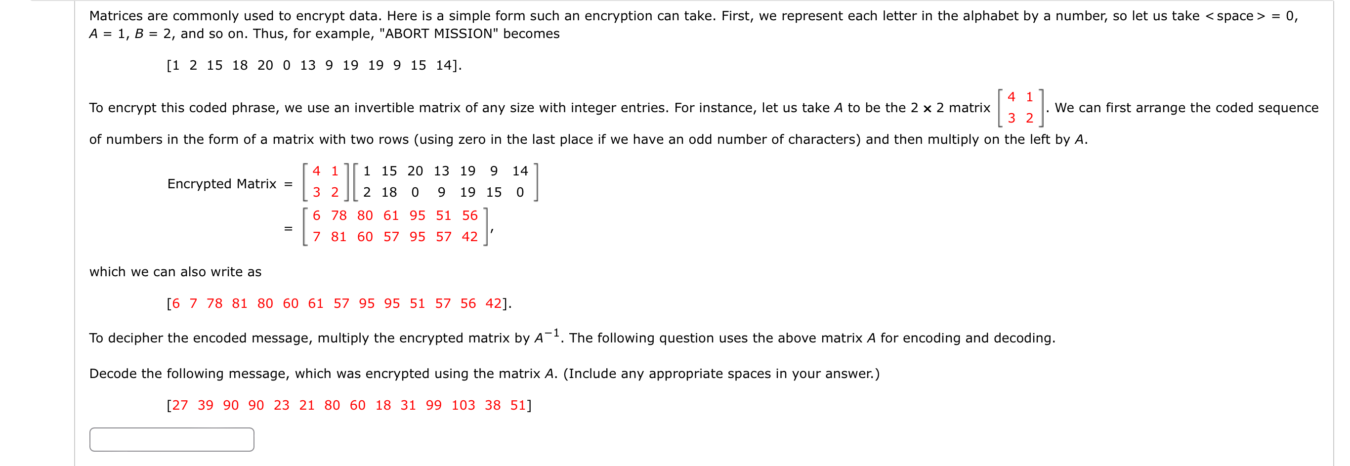 A = 1 , B = 2 , and so on . Thus, for example,
