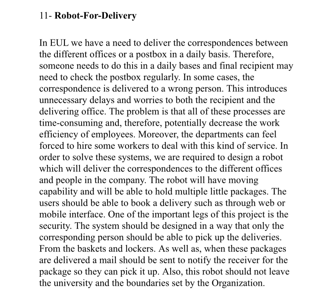 1 1 - Robot - For - Delivery In EUL we have a