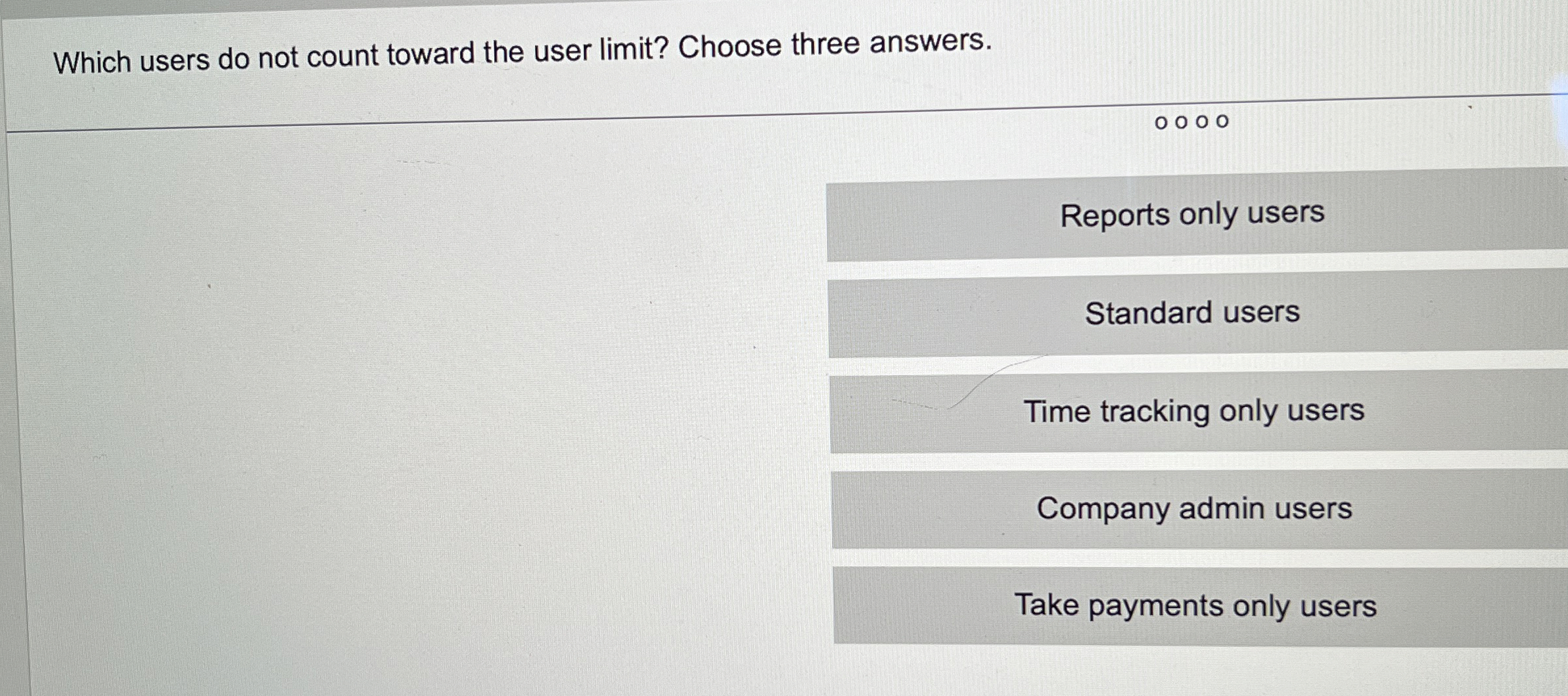 Which users do not count toward the user limit ?