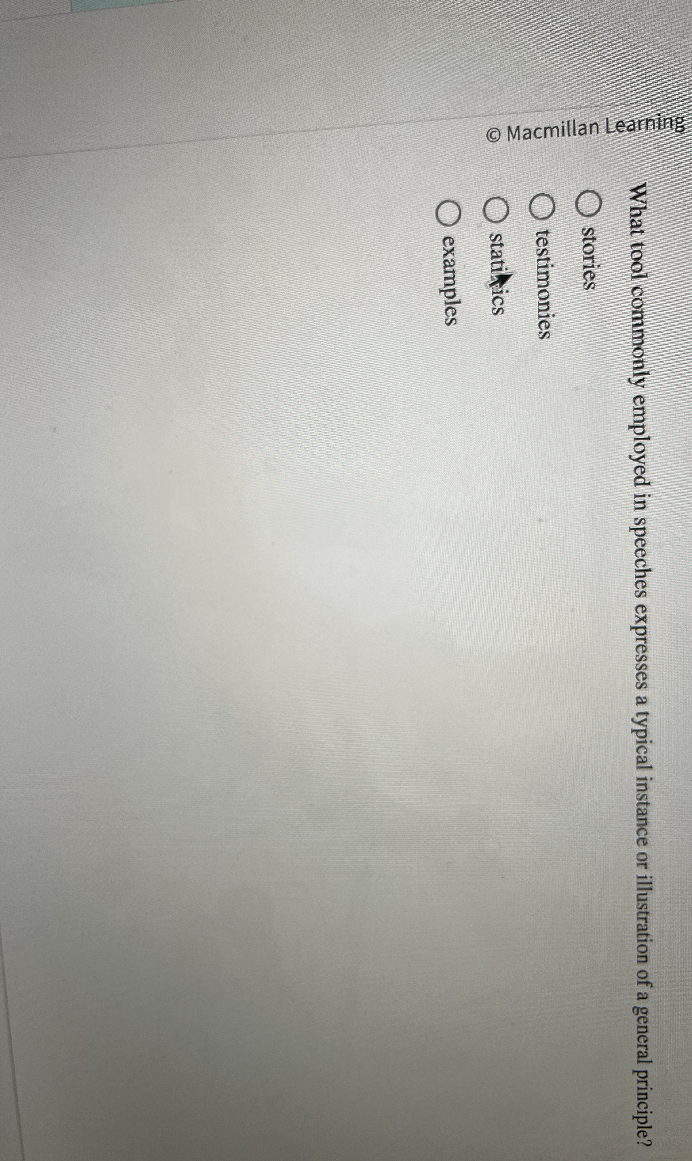 What tool commonly employed in speeches expresses