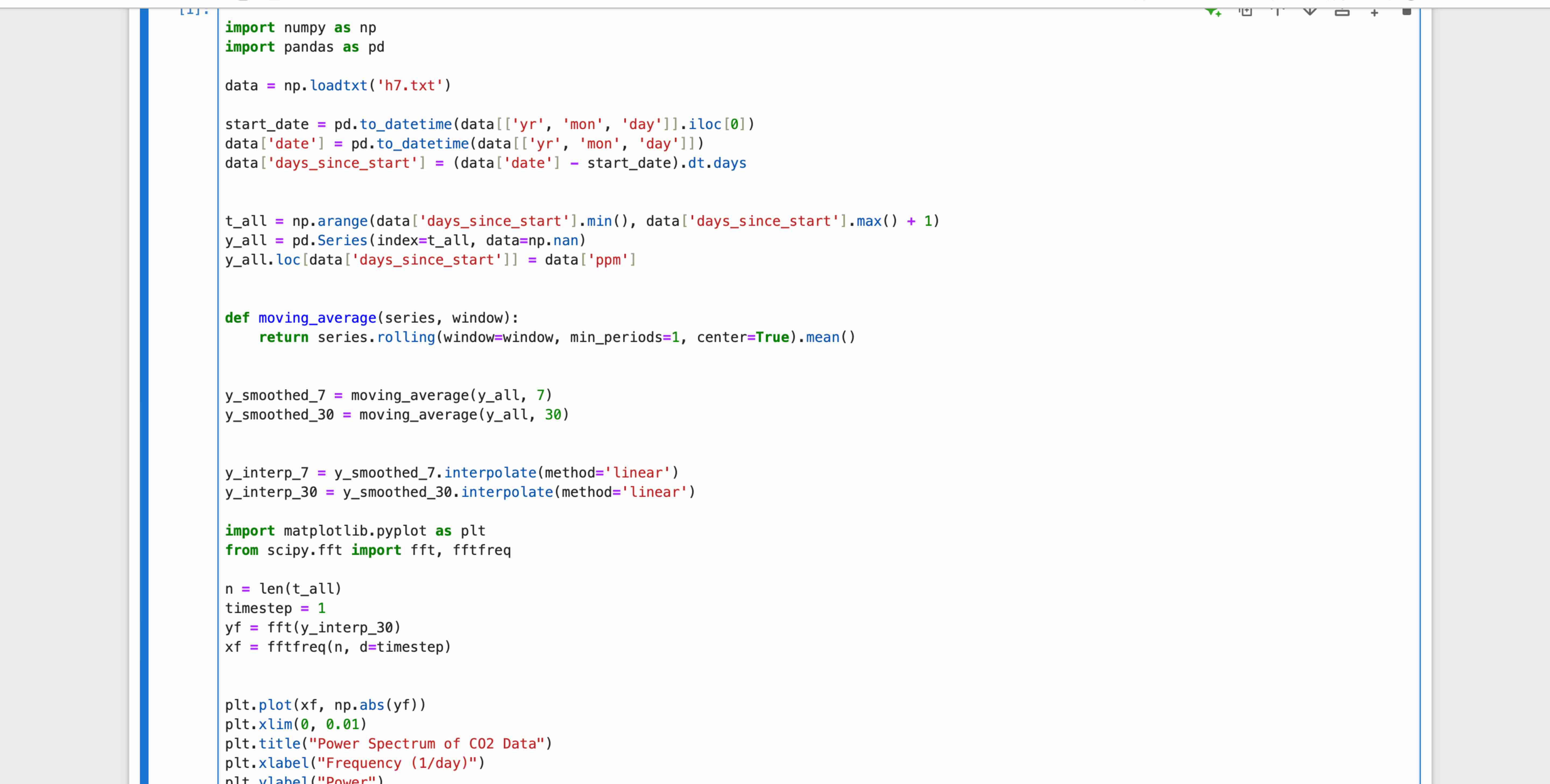 However, this data has a seasonal variation - it