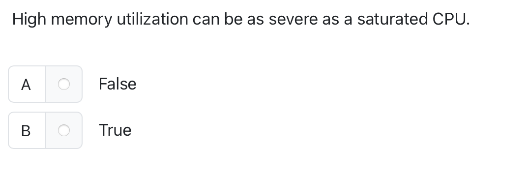 High memory utilization can be as severe as a
