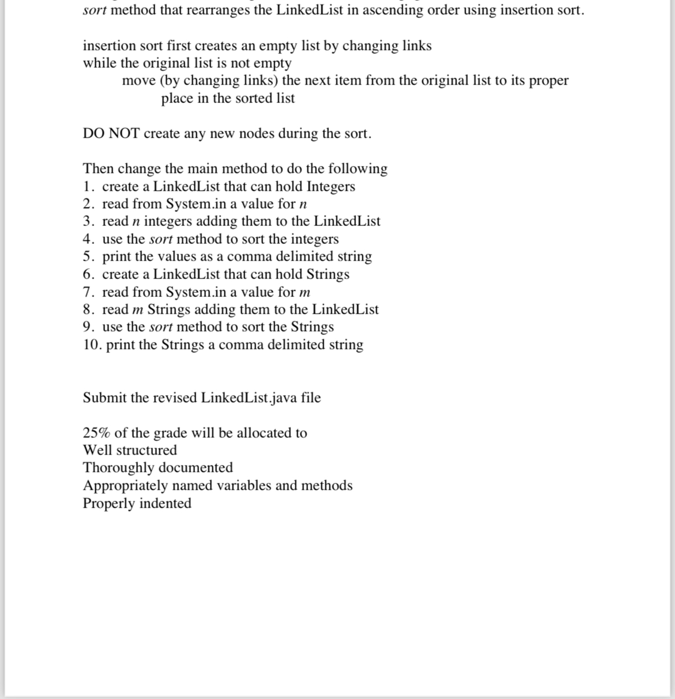 import java.util.Scanner; public class LinkedList