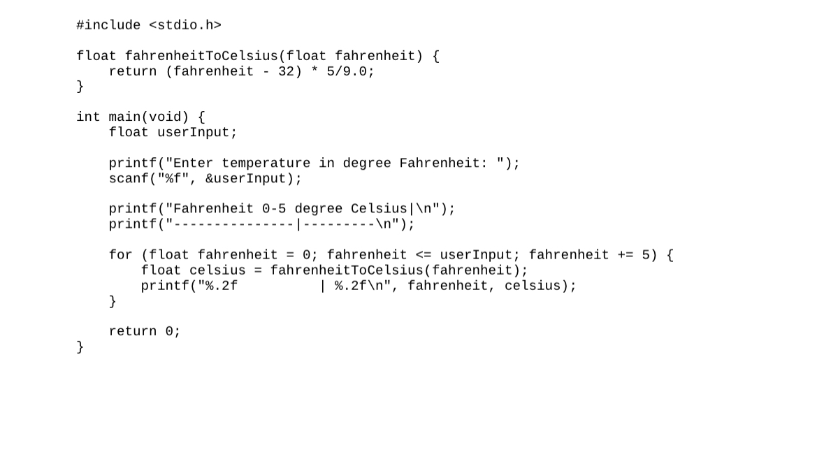 Using your earlier program for conversion of