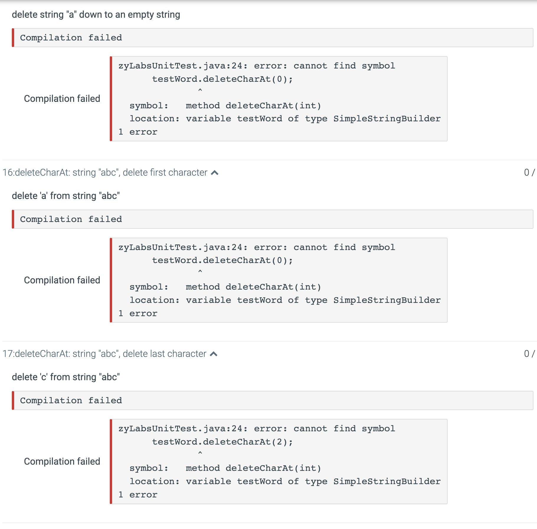 * A class that implements a very simplified