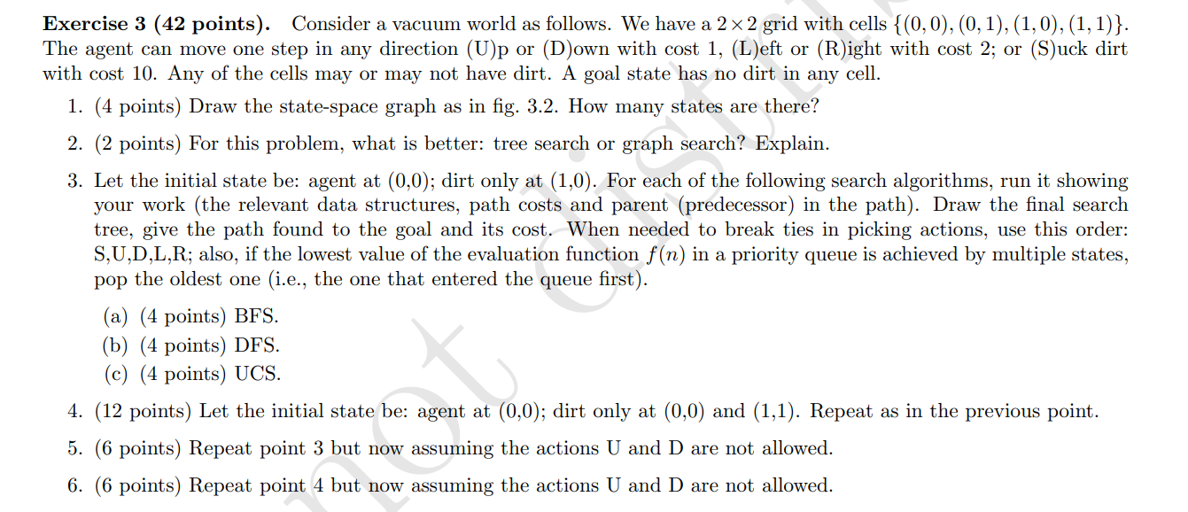 Exercise 3 ( 4 2 points ) . Consider a vacuum