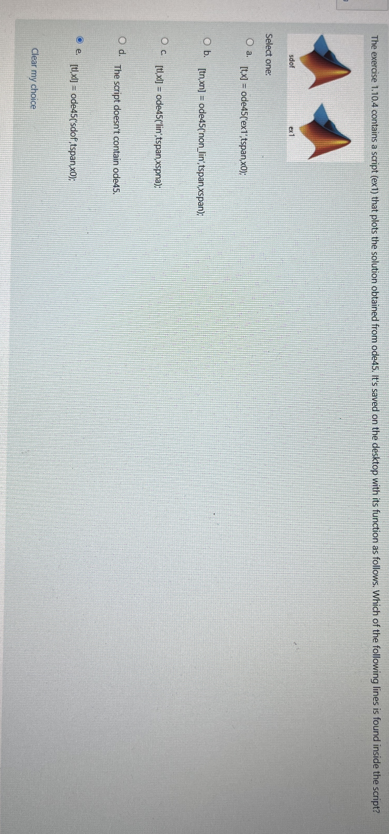 The exercise 1 . 1 0 . 4 contains a script ( ex 1