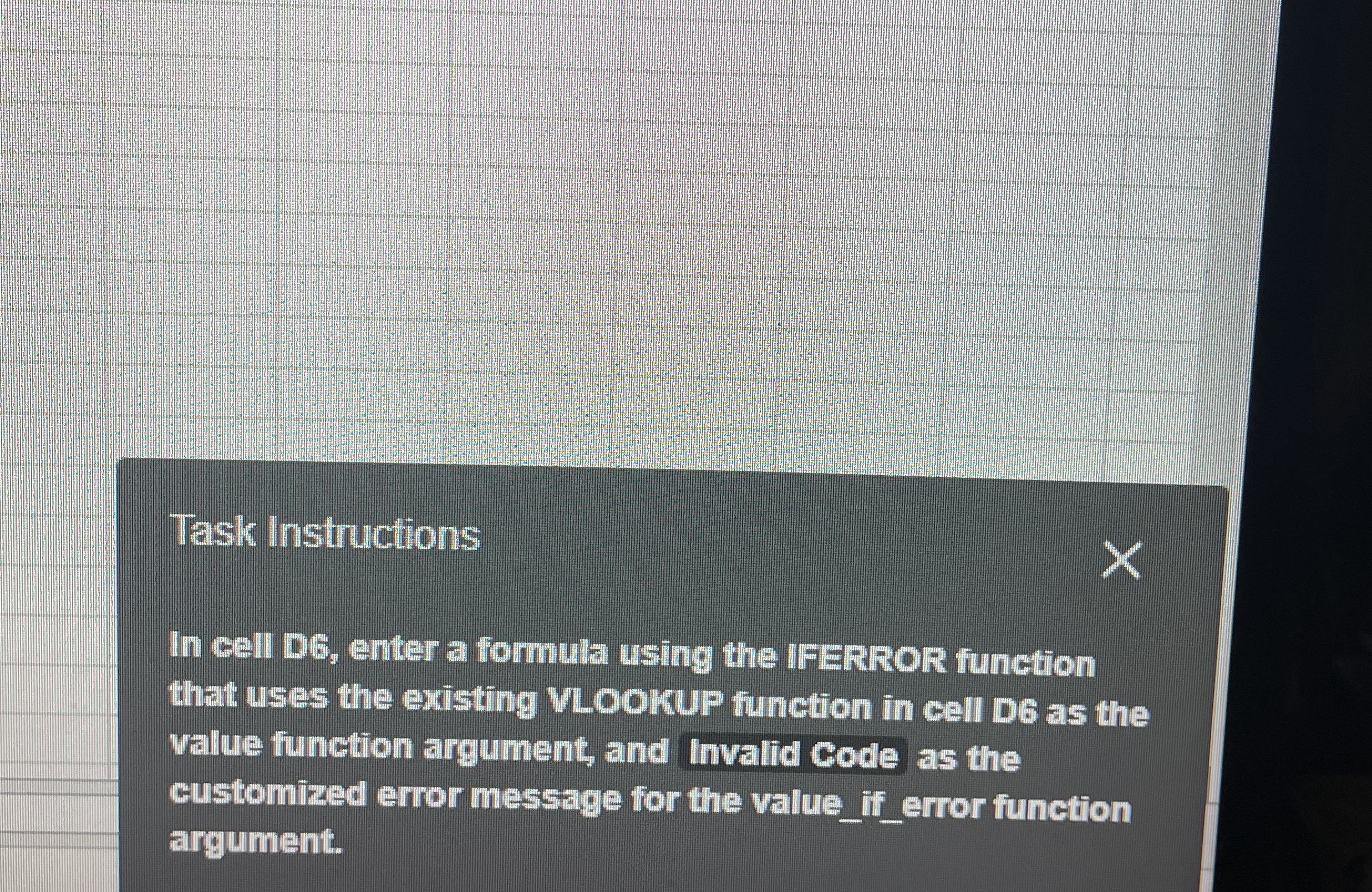 Task Instructions In cell D 6 , enter a formula