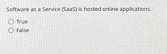 Software as a Service ( 5 aaS ) is hosted online