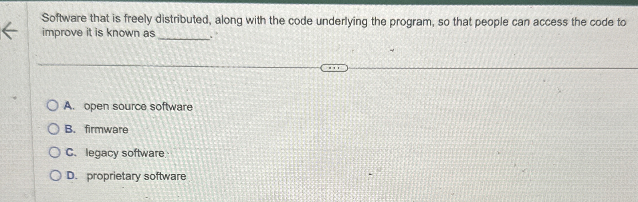 Software that is freely distributed, along with