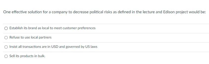 One effective solution for a company to decrease