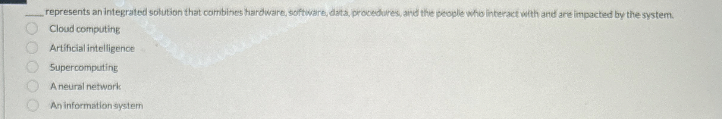 q , represents an integrated solution that