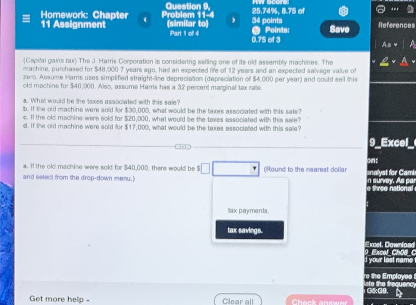 Please answer a-d all questions are formatted the