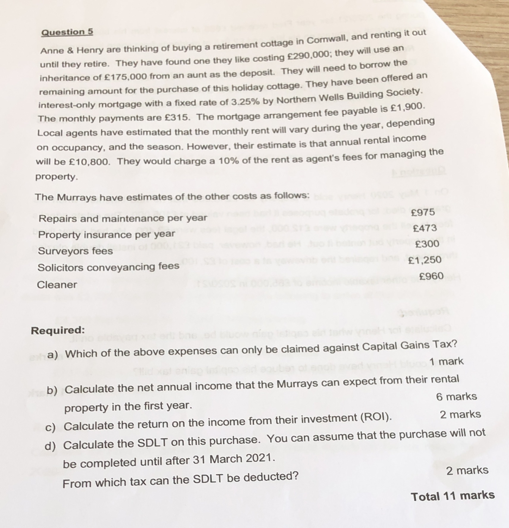 Kindly help answer. Question 6 We know that when