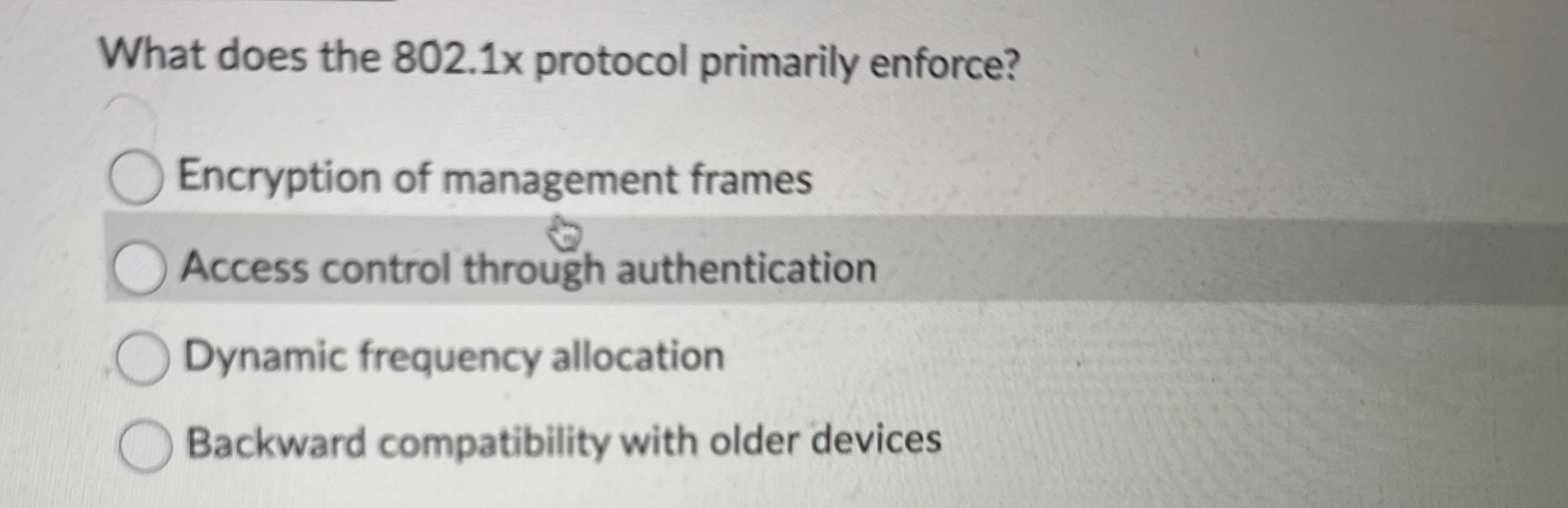 What does the 8 0 2 . 1 x protocol primarily