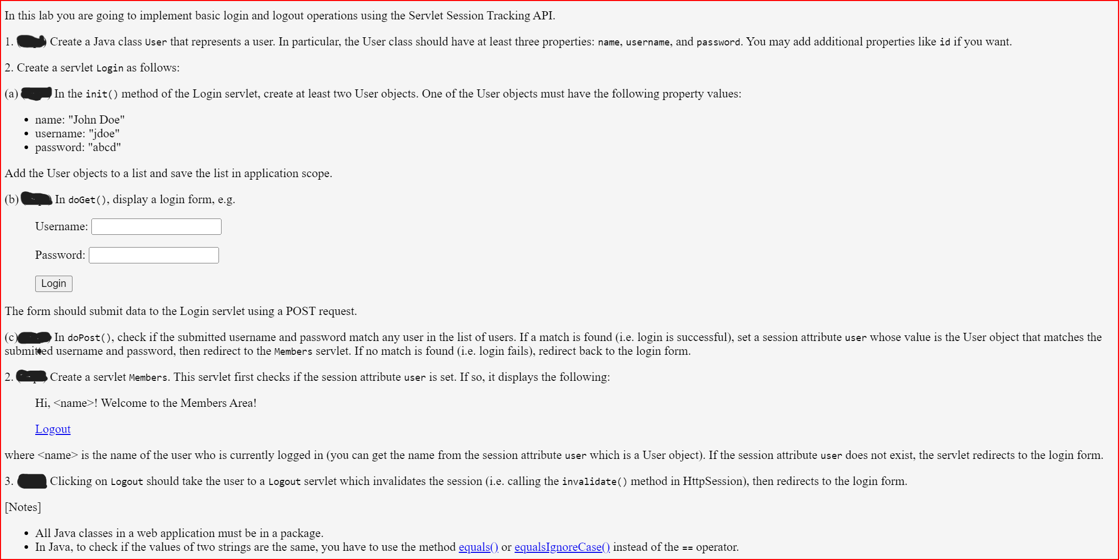 In this lab you are going to implement basic