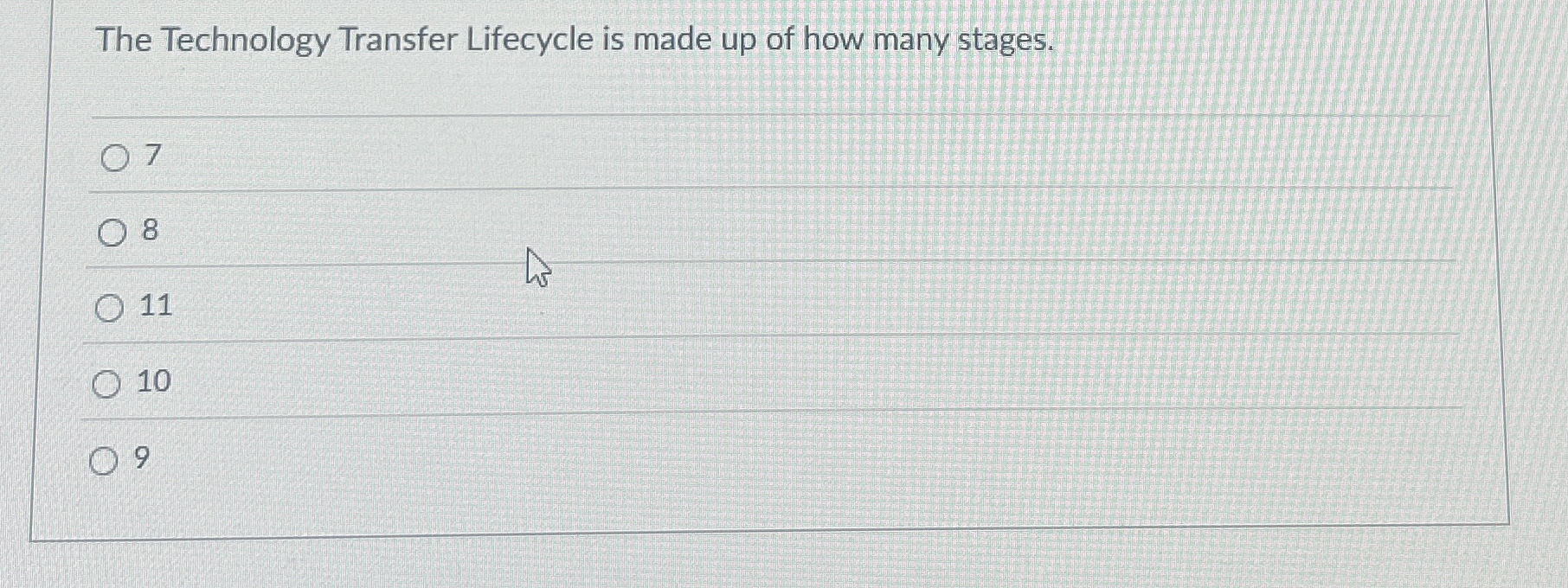 The Technology Transfer Lifecycle is made up of