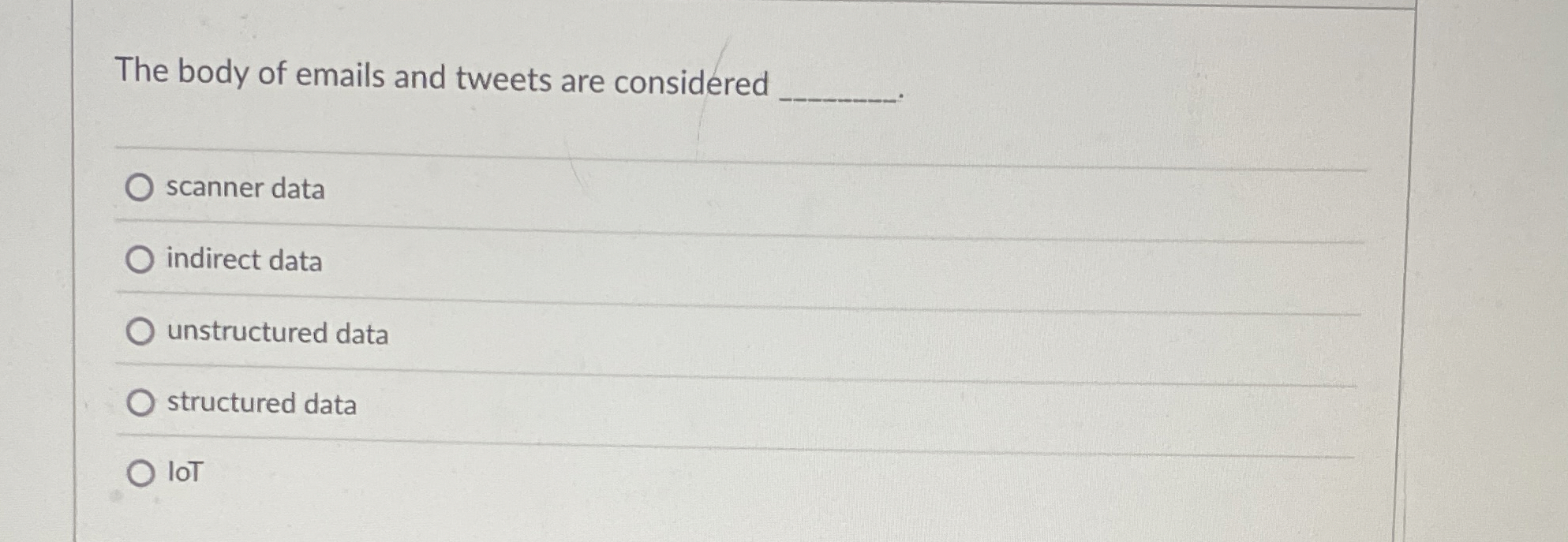 The body of emails and tweets are considered