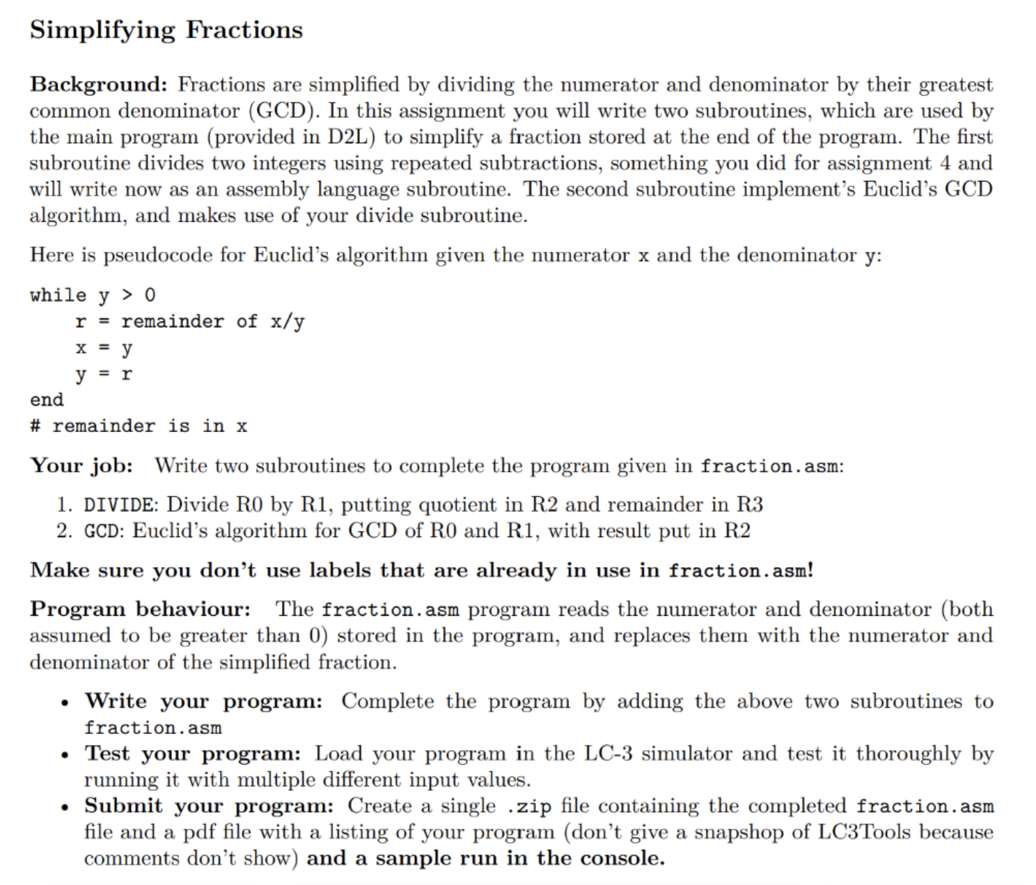 Simplifying Fractions Background: Fractions are