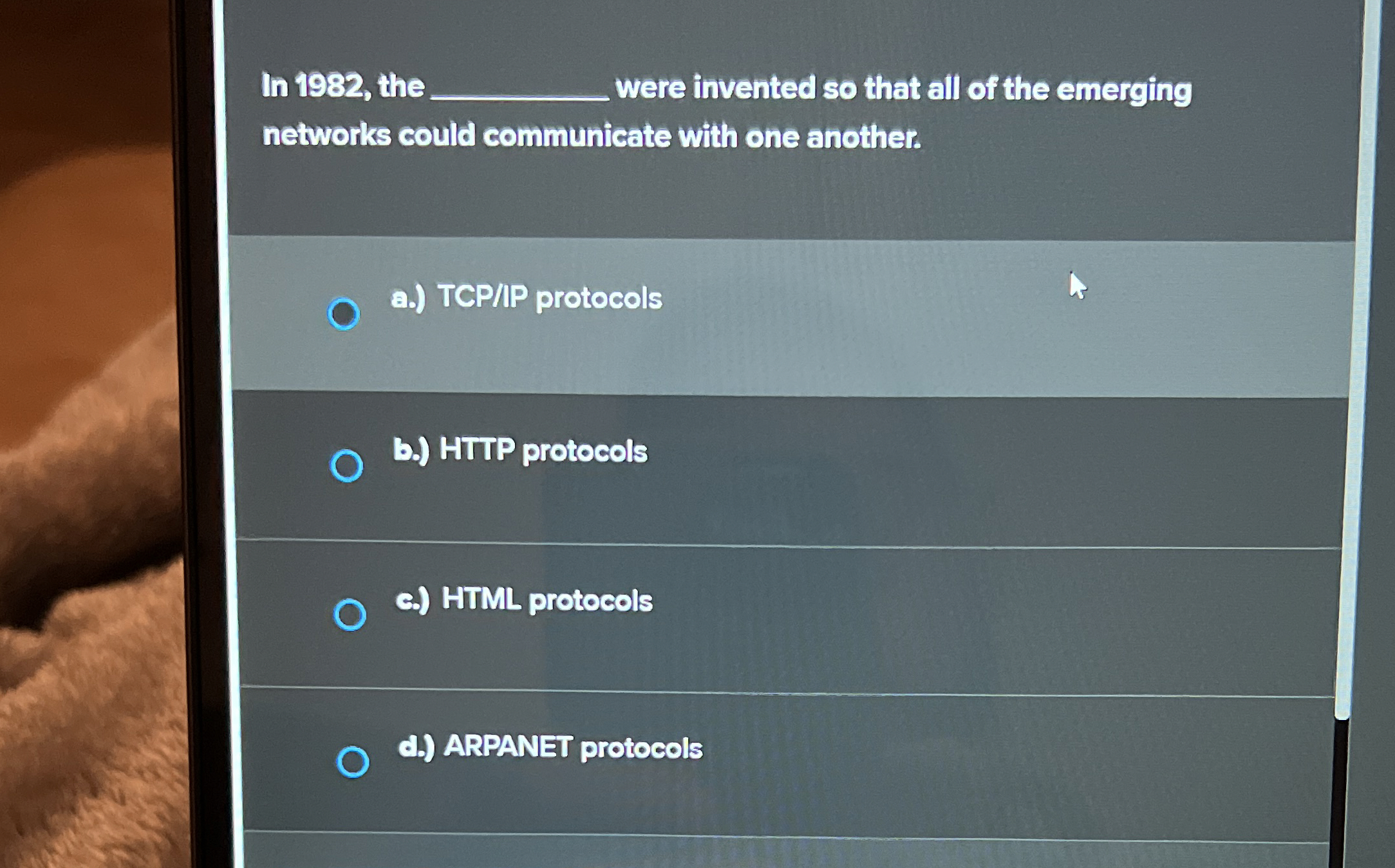 In 1 9 8 2 , the were invented so that all of the