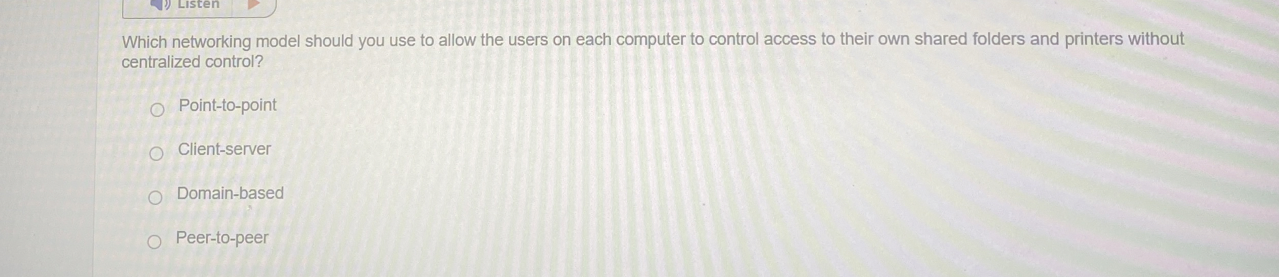Which networking model should you use to allow
