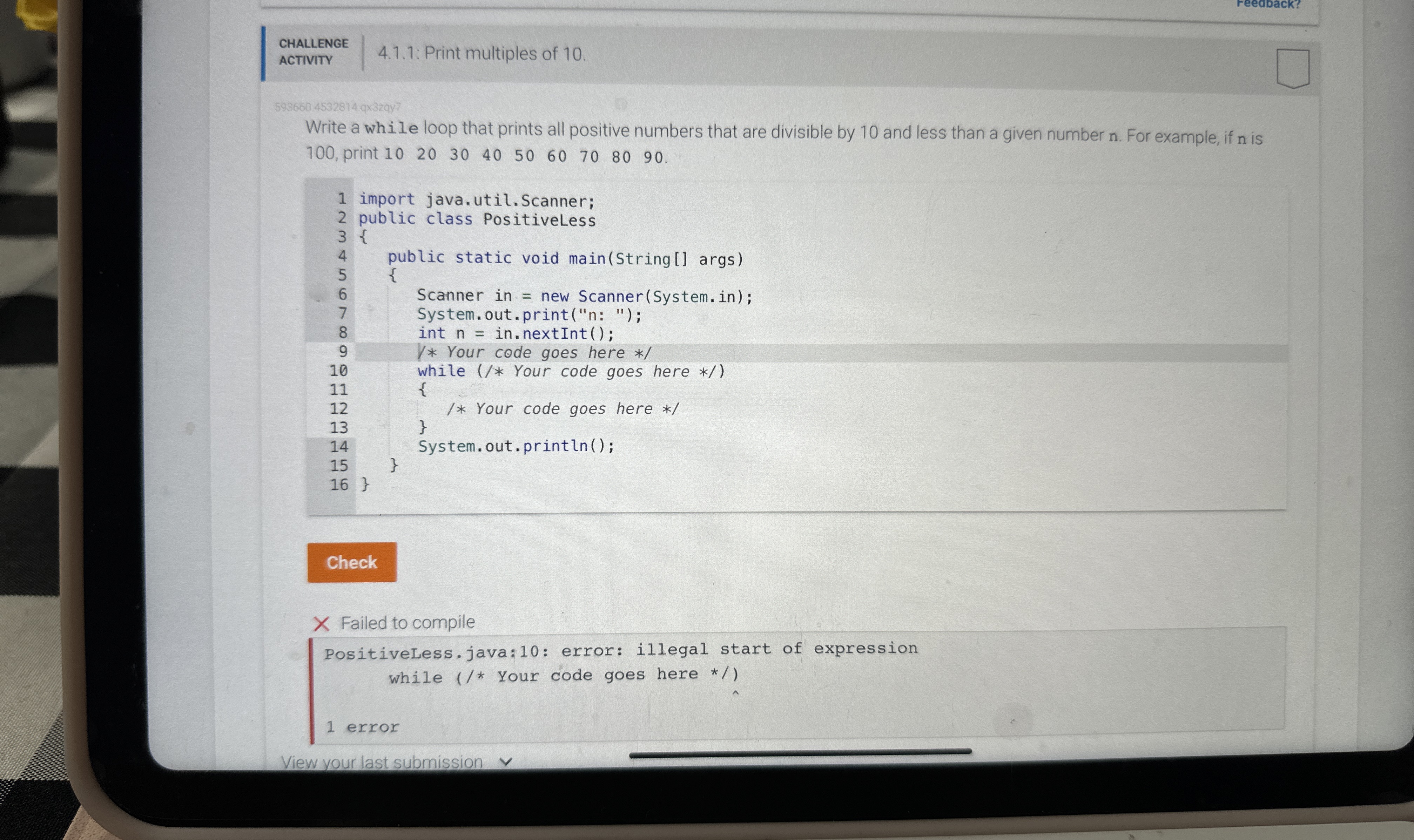4 . 1 . 1 : Print multiples of 1 0 . 5 9 3 6 6 0