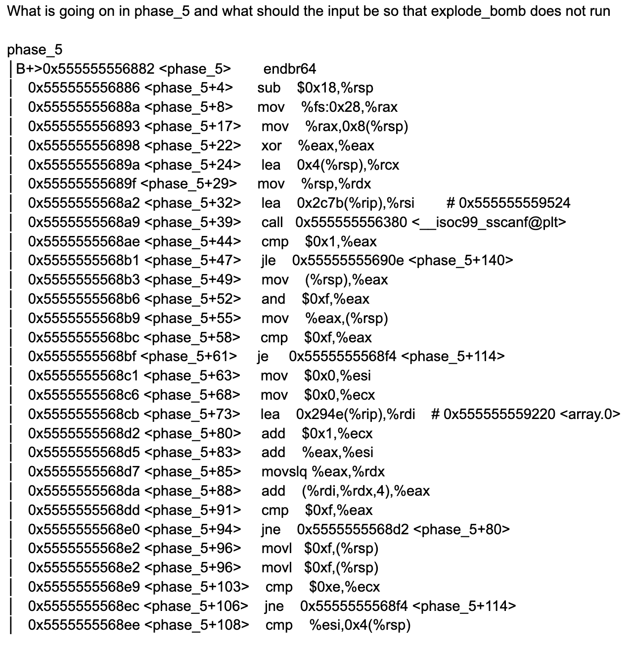 What is going on in phase _ 5 and what should the