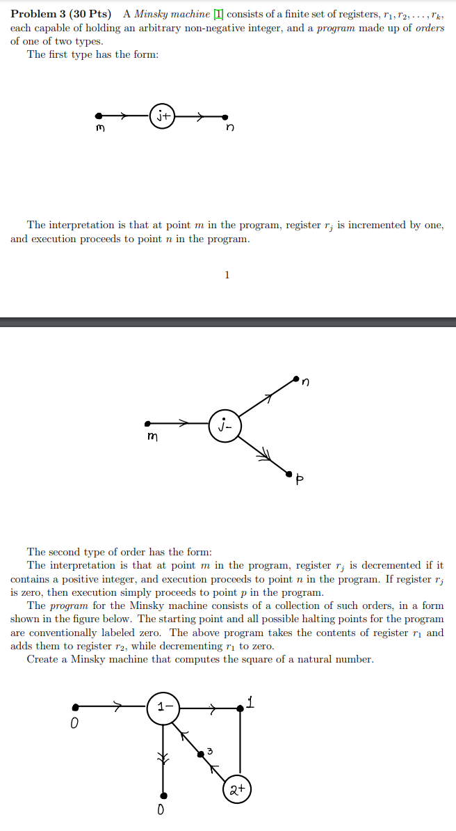 Problem \ ( 3 ( 3 0 \ mathrm { Pts } ) \ ) A