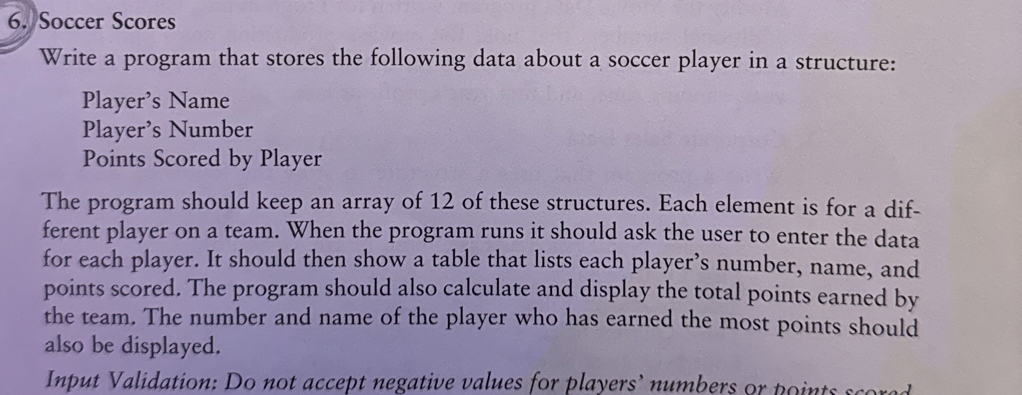 Selection sort string array Soccer Scores Write a