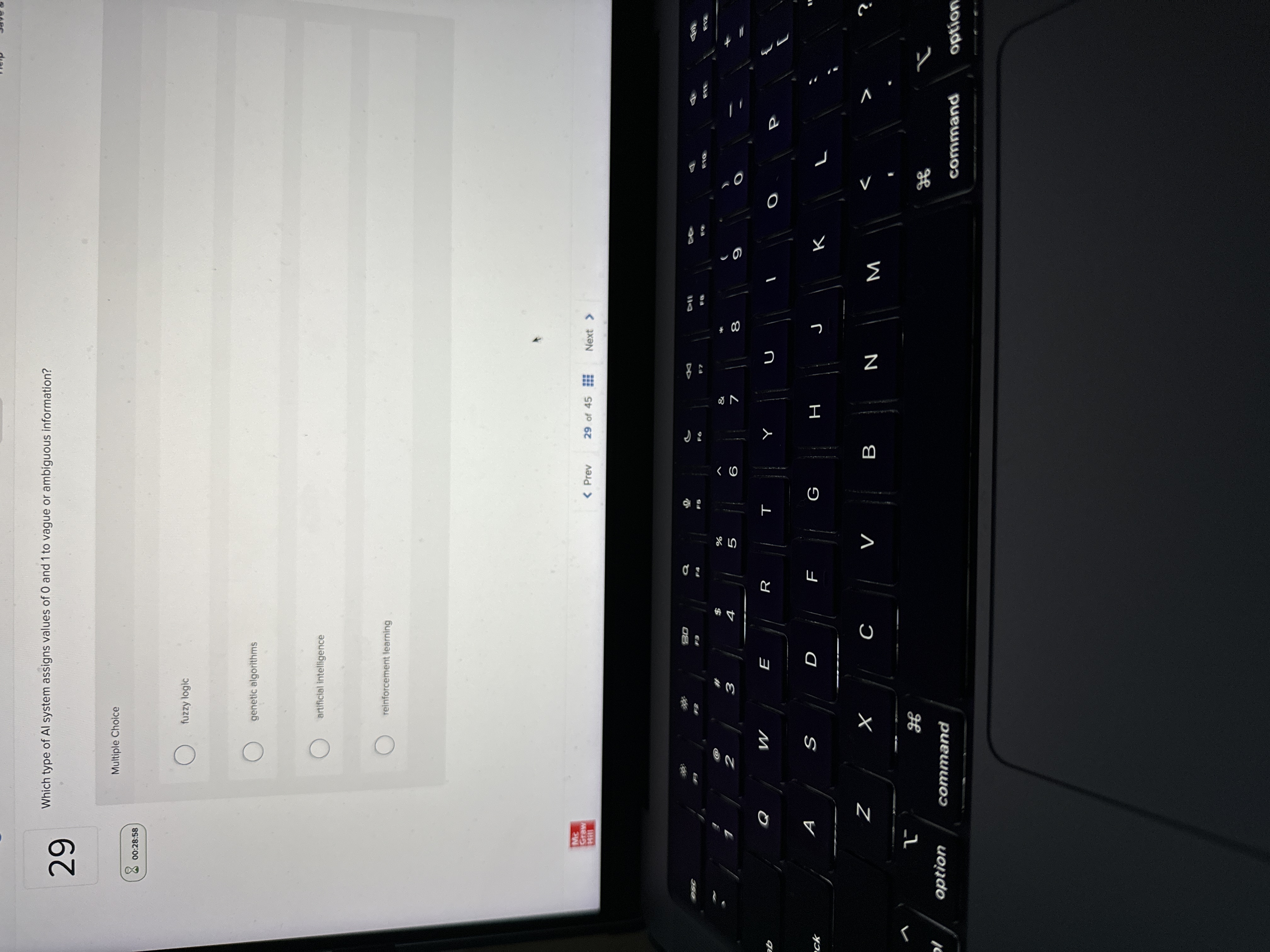 2 9 Which type of Al system assigns values of 0