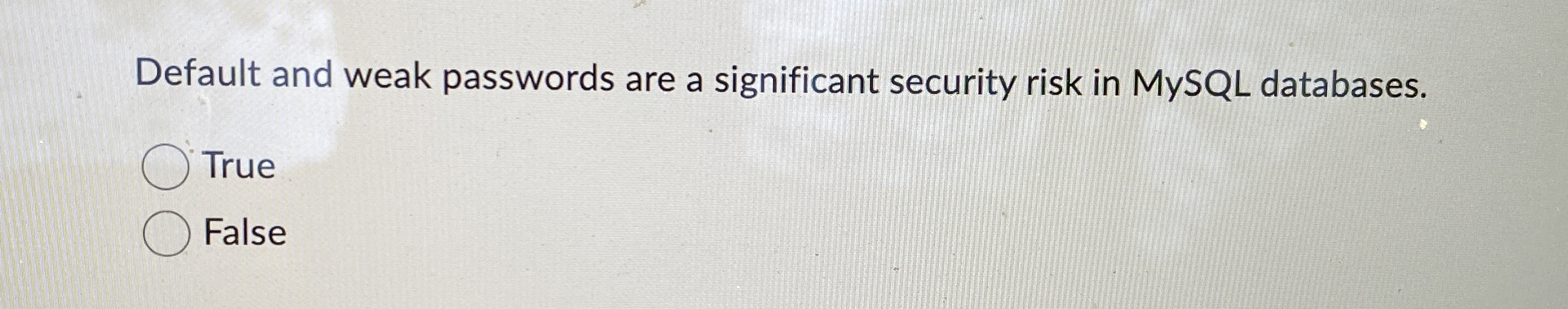 Default and weak passwords are a significant