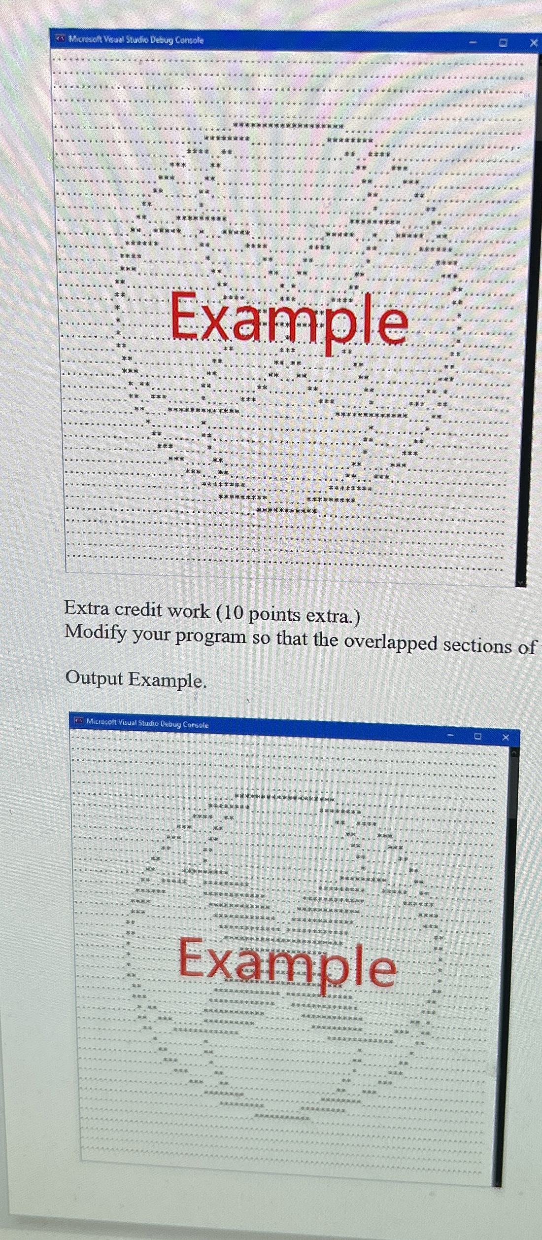 Create a C + + program that draw 5 circles. ( See