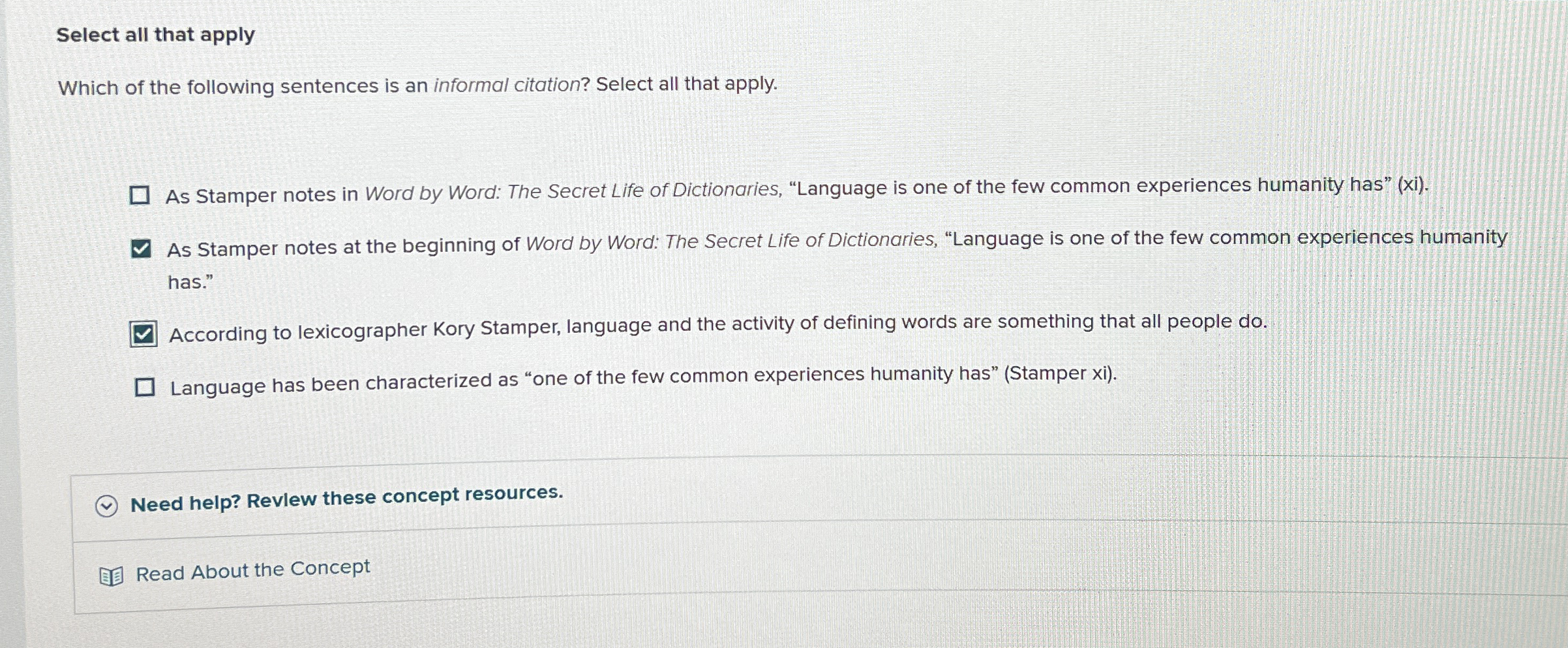 Select all that apply Which of the following