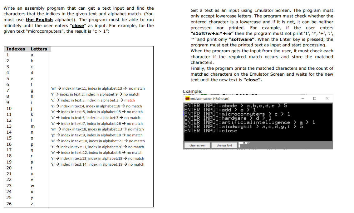 Write a 1 6 bit assembly code for Intel 8 0 8 6