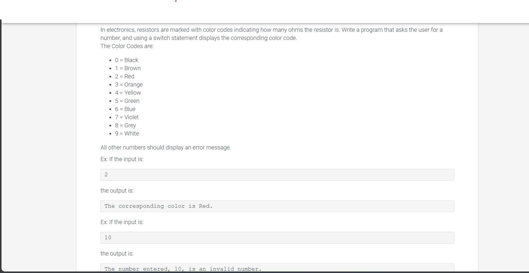 Write this in C programming language In