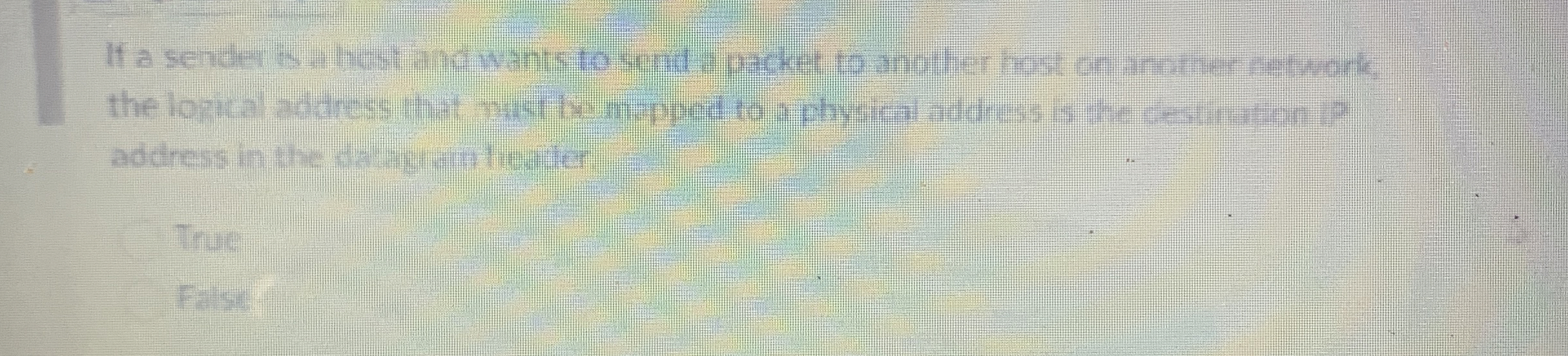 If a sender is a host and wants to send a packet