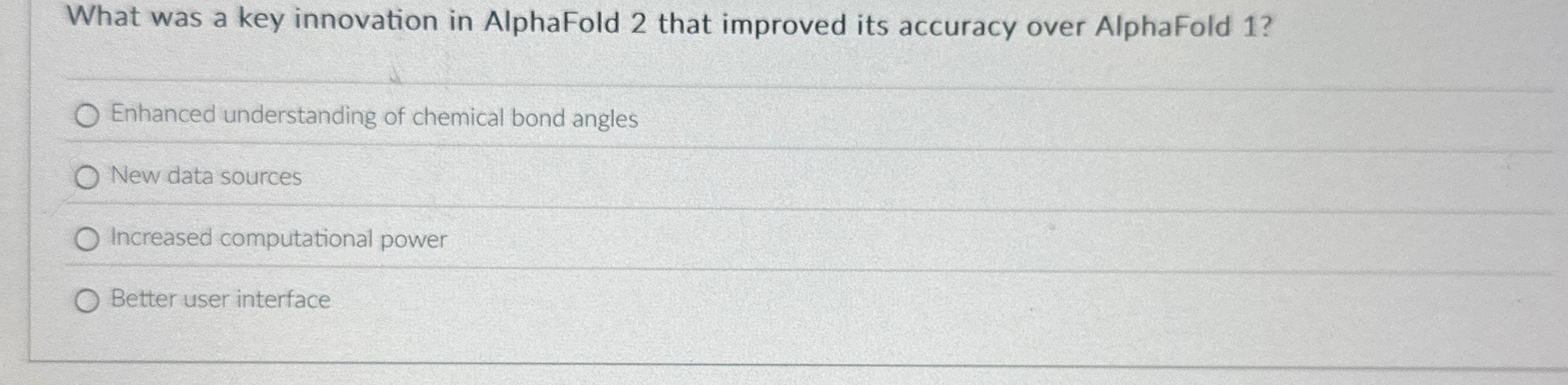 Which feature did AlphaFold incorporate to