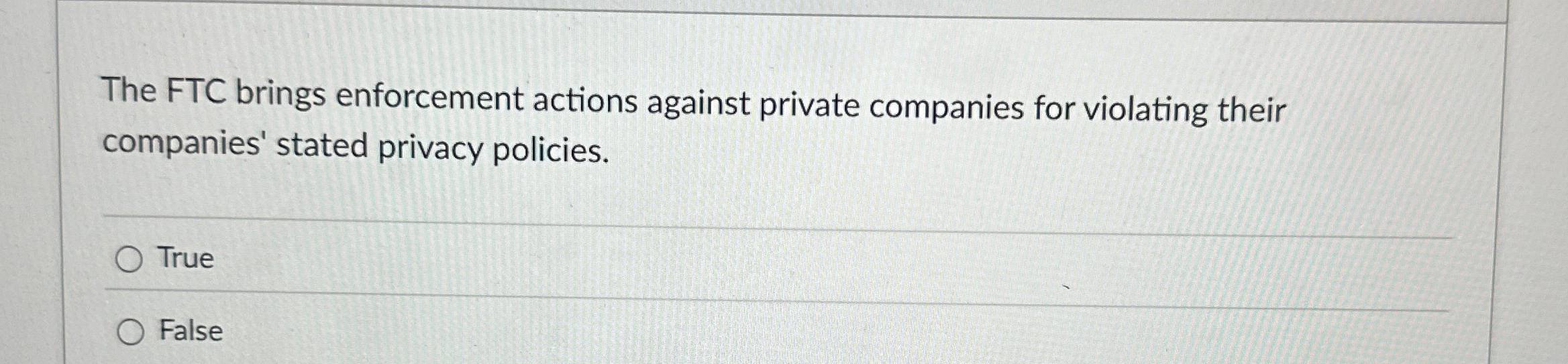 The FTC brings enforcement actions against