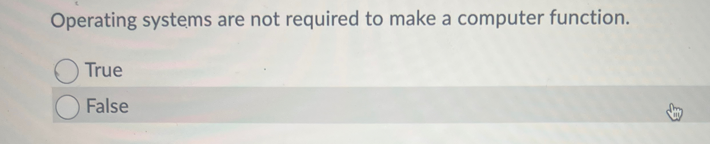 Operating systems are not required to make a