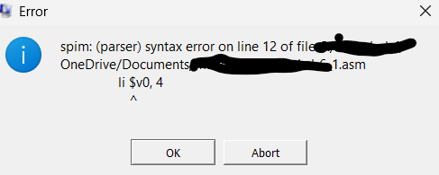 Here is the assembly code. Im getting an error
