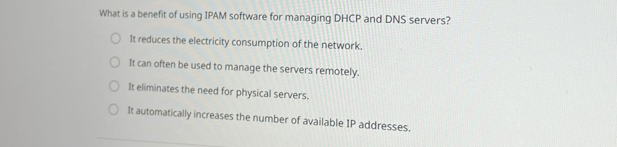 What is a benefit of using IPAM software for